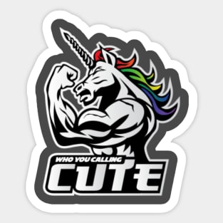 Buff Unicorn Sticker